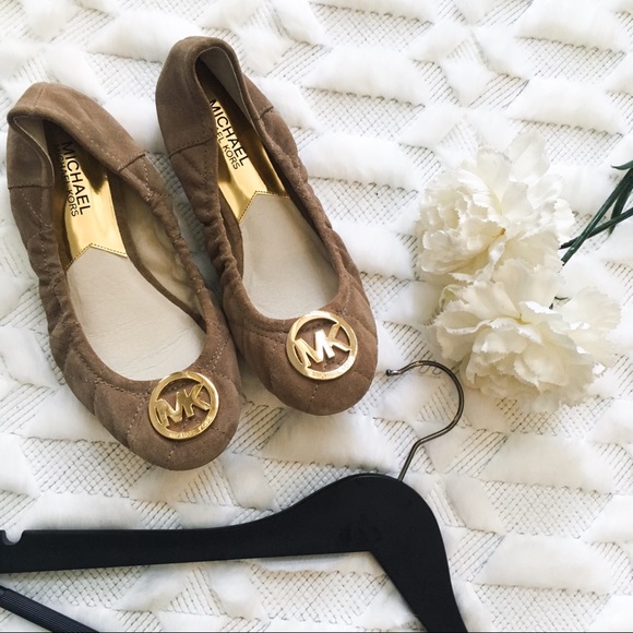 michael kors quilted flats